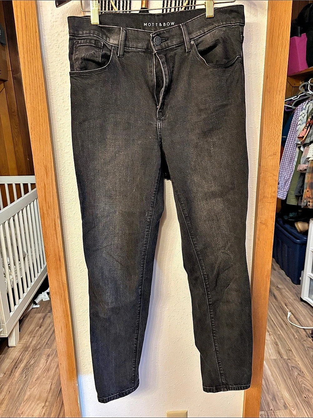 Mott & Bow Mott Slim Jeans Black Waist 30 Inseam 28